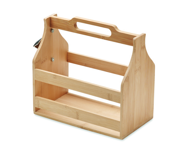 Caisse à bouteilles en bambou Cabas