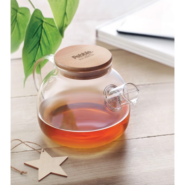 Teapot borosilicate glass 850ml Munnar