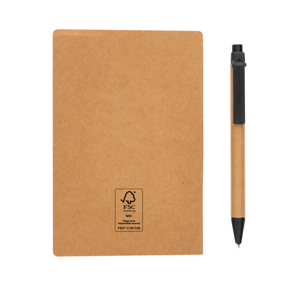 Carnet A6 de notes autocollantes avec stylo