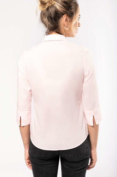Ladies' 3/4 Sleeved Shirt - Bright Turquoise / S