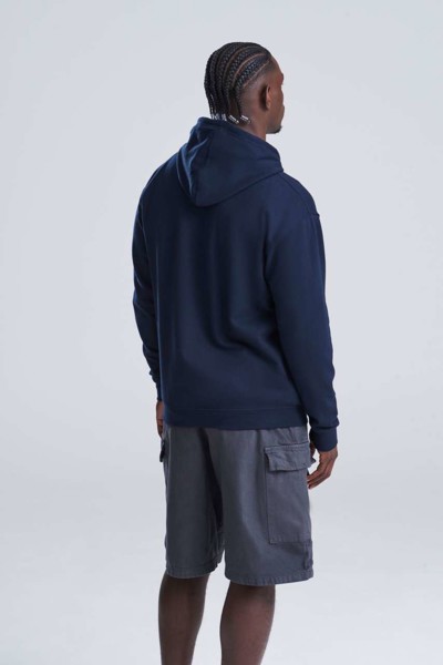 Varsity Zoodie - Heather Grey / French Navy / L