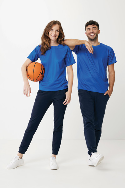 Iqoniq Tikal recycled polyester quick dry sport t-shirt - Royal Blue / M