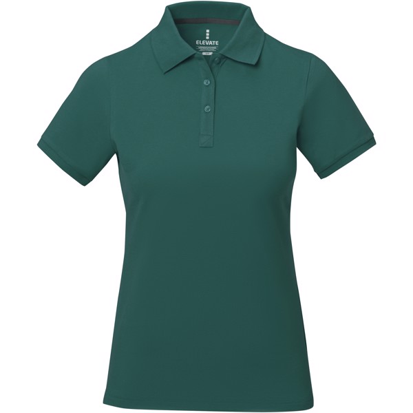 Polo manches courtes femme Calgary - Vert forêt / L