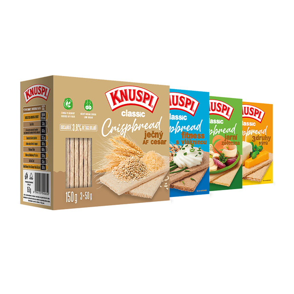 Knuspi chrumkavé plátky- 3druhy syra