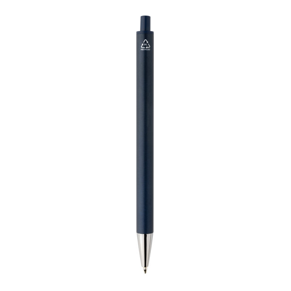 Stylo en aluminium recyclé certifié RCS Amisk - Bleu