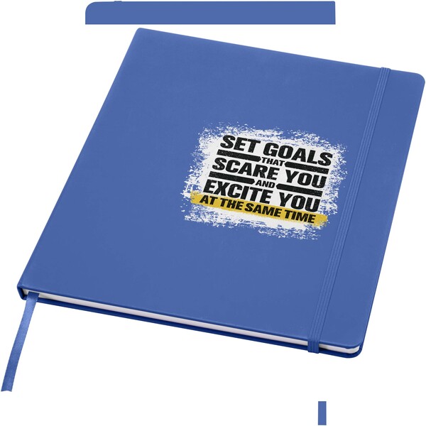 Spectrum A4 hard cover notebook - Royal Blue