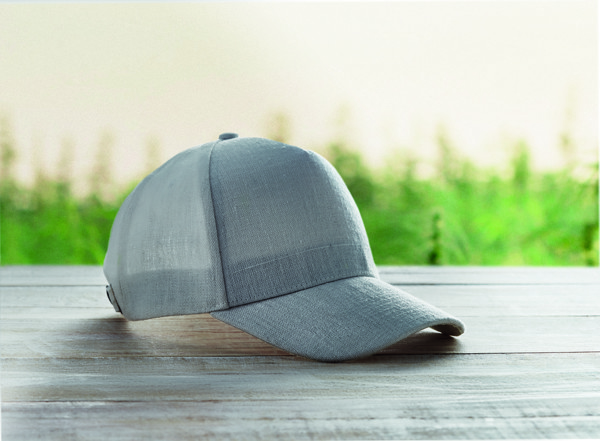Casquette baseball en chanvre Naima Cap - Gris