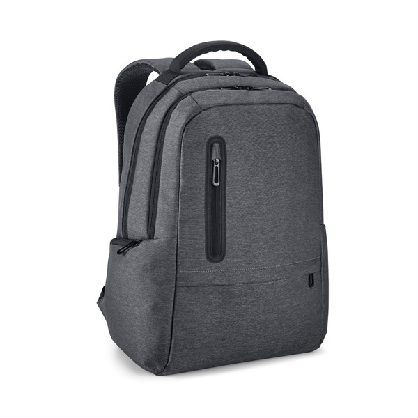 RE-BOSTON. Mochila para computador portátil em Nylon reciclado 2Tone impermeável com compartimento em 210D rPET