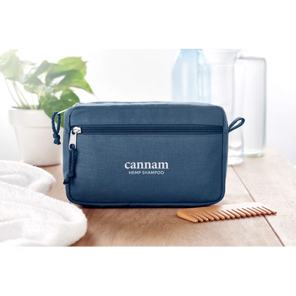 Naima cosmetic bag hemp, 200 g/m² - Black