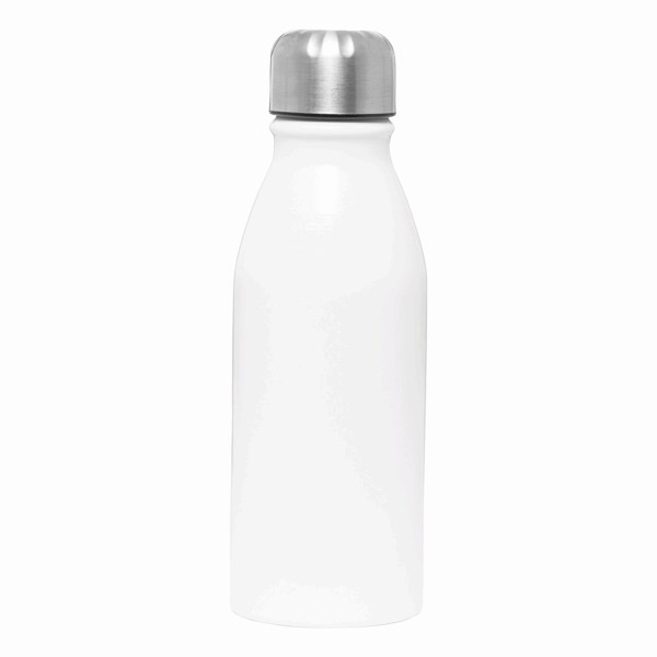Aluminium Trinkflasche Fancy - Weiß