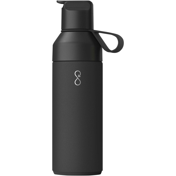 Vákuovo izolovaná fľaša na vodu Ocean Bottle GO 500 ml - Čierny dym
