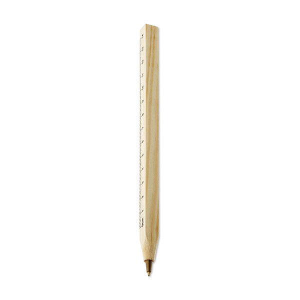Woodave ruler pen wood, 180 mm length