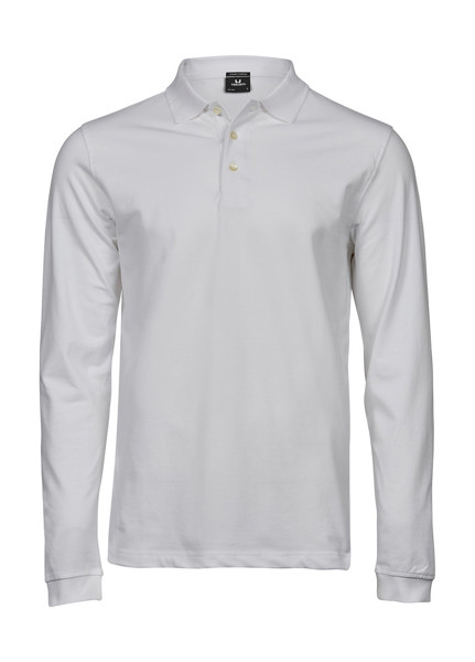 LuxuryLS Stretch Polo - White / XL