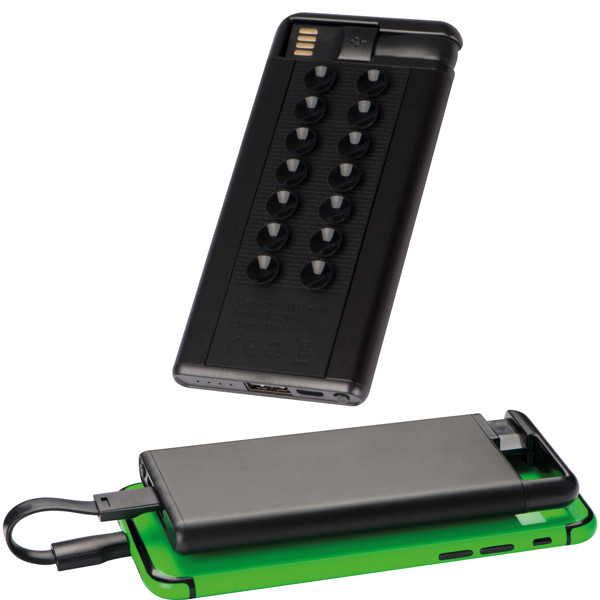 4.000 mAh Powerbank with suction cups - Black