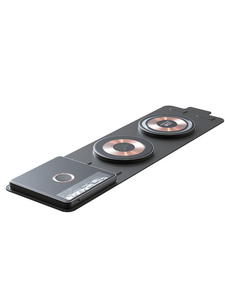 Naked folding charger 3in1