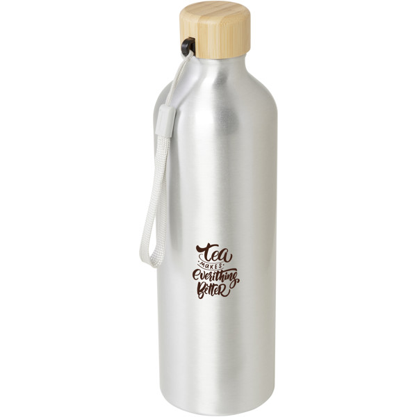 Garrafa de água em alumínio reciclado com certificação RCS de 770 ml "Malpeza"