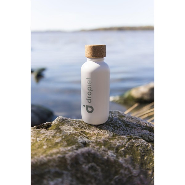 EcoBottle 650 ml d'origine végétale - fabriquée en EU - Blanc