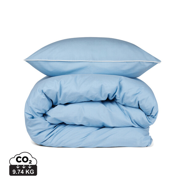 VINGA Marston Set de 4 pièces de lit en coton biologique OCS - Bleu