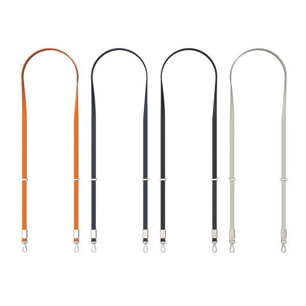 Nivo RCS recycled PET Crossbody lanyard - Grey