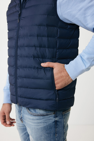 Iqoniq Meru moški telovnik, recikliran poliester - Mornarica / 2XL