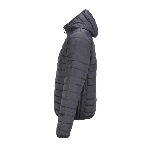 Sol's Stream Hooded Men - Lightweight Hooded Padded Jacket - Black / XL