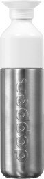 Fľaša na vodu Dopper nerezová oceľ 490 ml, silver/white