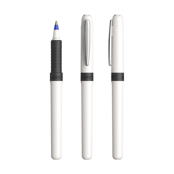 BIC® Grip Roller - Blanc - Chrome - encre noire