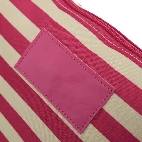 Kulturbeutel Stripy - Beige / Pink