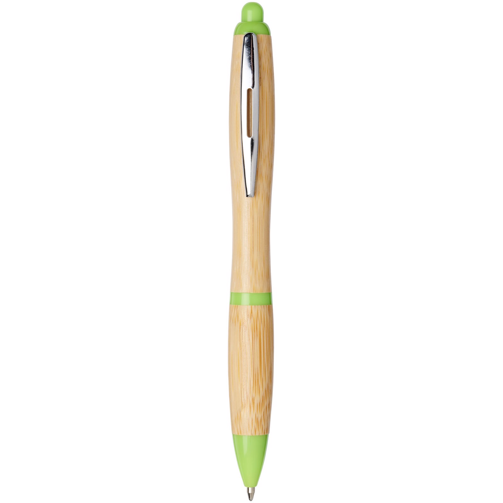 Kuličkové pero Nash z bambusu - Přírodní / Zelená