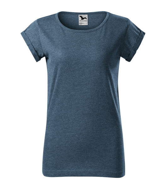 Tričko Dámské Malfini® Fusion - Tmavý Denim Melír / 2XL