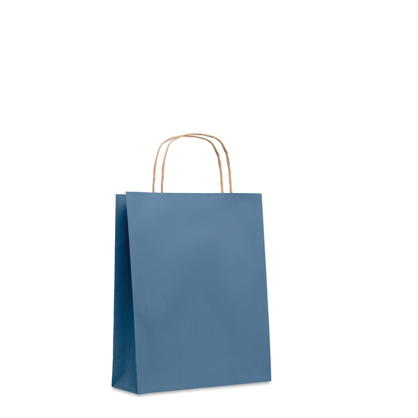 Sac en papier petit format Paper Tone S - Bleu