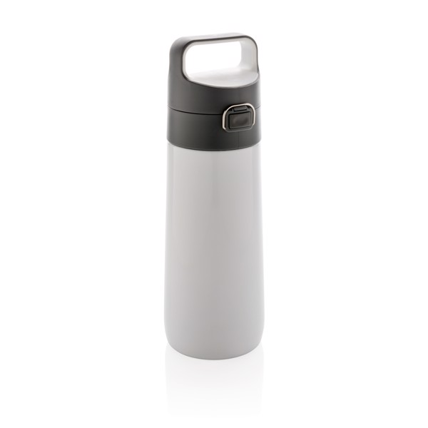 Hydrate leak proof lockable vacuum bottle - White