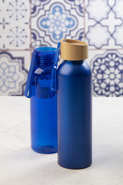 Bouteille en aluminium recyclé Ralusip Plus - Bleu