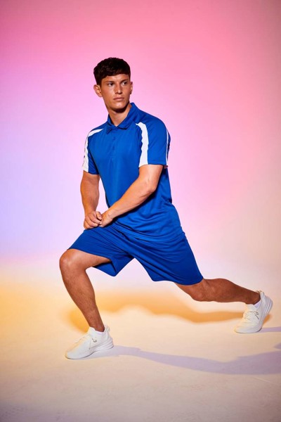 Kontrastna Cool Polo majica - Royal Plava / Arctic Bijela / M