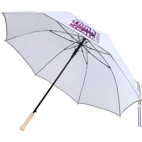 Norman 30” windproof RPET umbrella - White