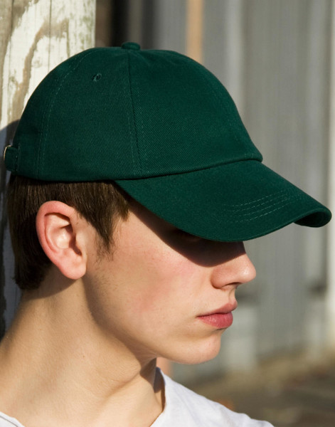 Flat Brushed-Cotton-Cap - White / ONE SIZE