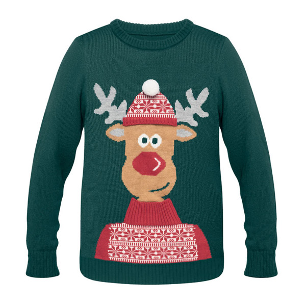 Shimas akrilni božični pulover L/XL - Zelena