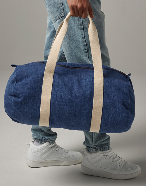 Denim Barrel Bag - Denim Blue / ONE SIZE