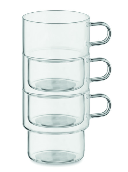 Boromug stackable mug, 300 ml borosilicate glass