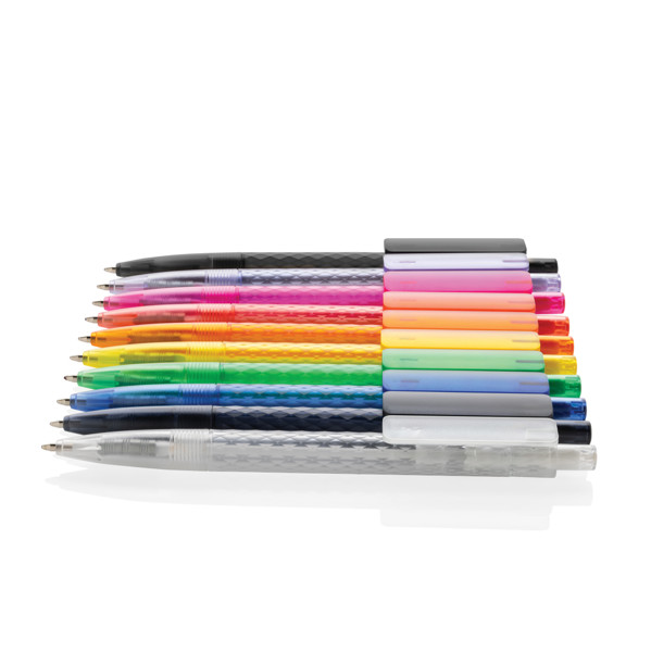Stylo X3 en plastique givré GRS - Bleu Marine