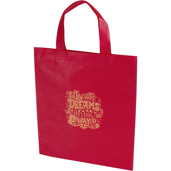 Mini tote bag in tessuto riciclato certificato GRS da 3 litri EcoSeal - Rosso