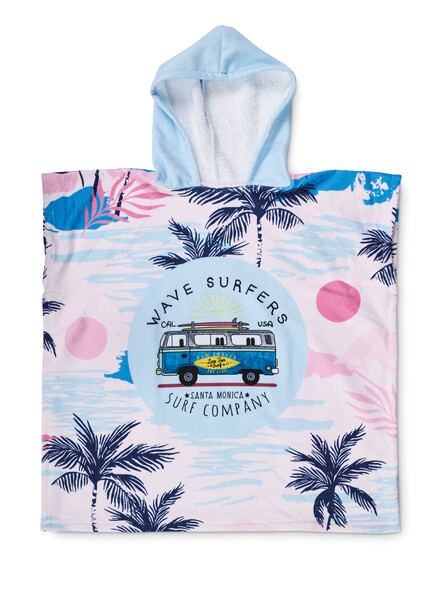 Full colour hooded towel in 300gsm polycotton - 90x110cm