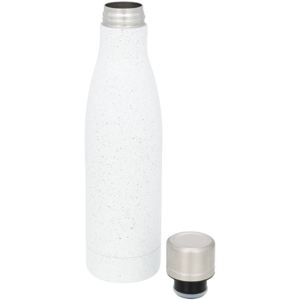 Bouteille isotherme Vasa tachetée sous vide avec couche de cuivre de 500 ml - Blanc