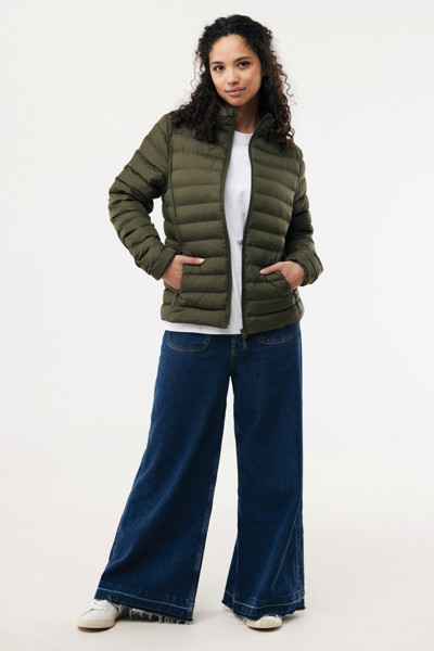 IQONIQ Maiko dámska prešívaná bunda z rec. polyesteru - Khaki / XL