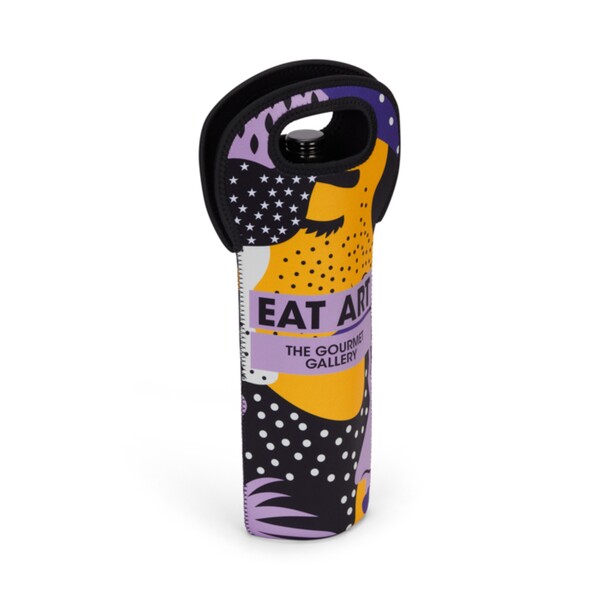 Sublimated neoprene wine holder - Full colour
