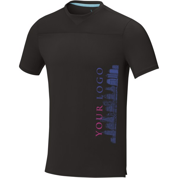 T-shirt cool fit de manga curta de GRS reciclado para homem de 160 g/m² Borax - Preto liso / XL