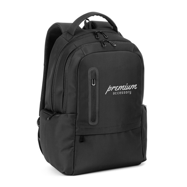 BOSTON SOLID. Batoh na notebook (17") z nylonu 150D s 2 polstrovanými priehradkami