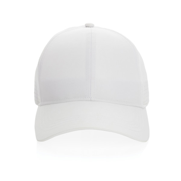 Casquette de sport 6 panneaux en rPET Impact AWARE™ - Blanc