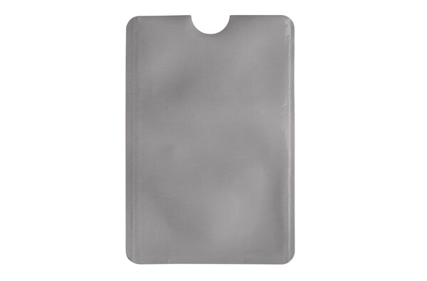 Porte-cartes bancaire anti-RFID souple - Argent