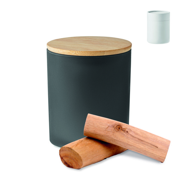 Plant based wax candle 280 gr Keops Large - Black